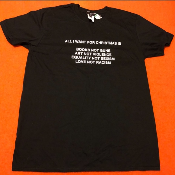 New Girl Order oversized Christmas wishes  values tee made in UK NWT - Picture 2 of 7